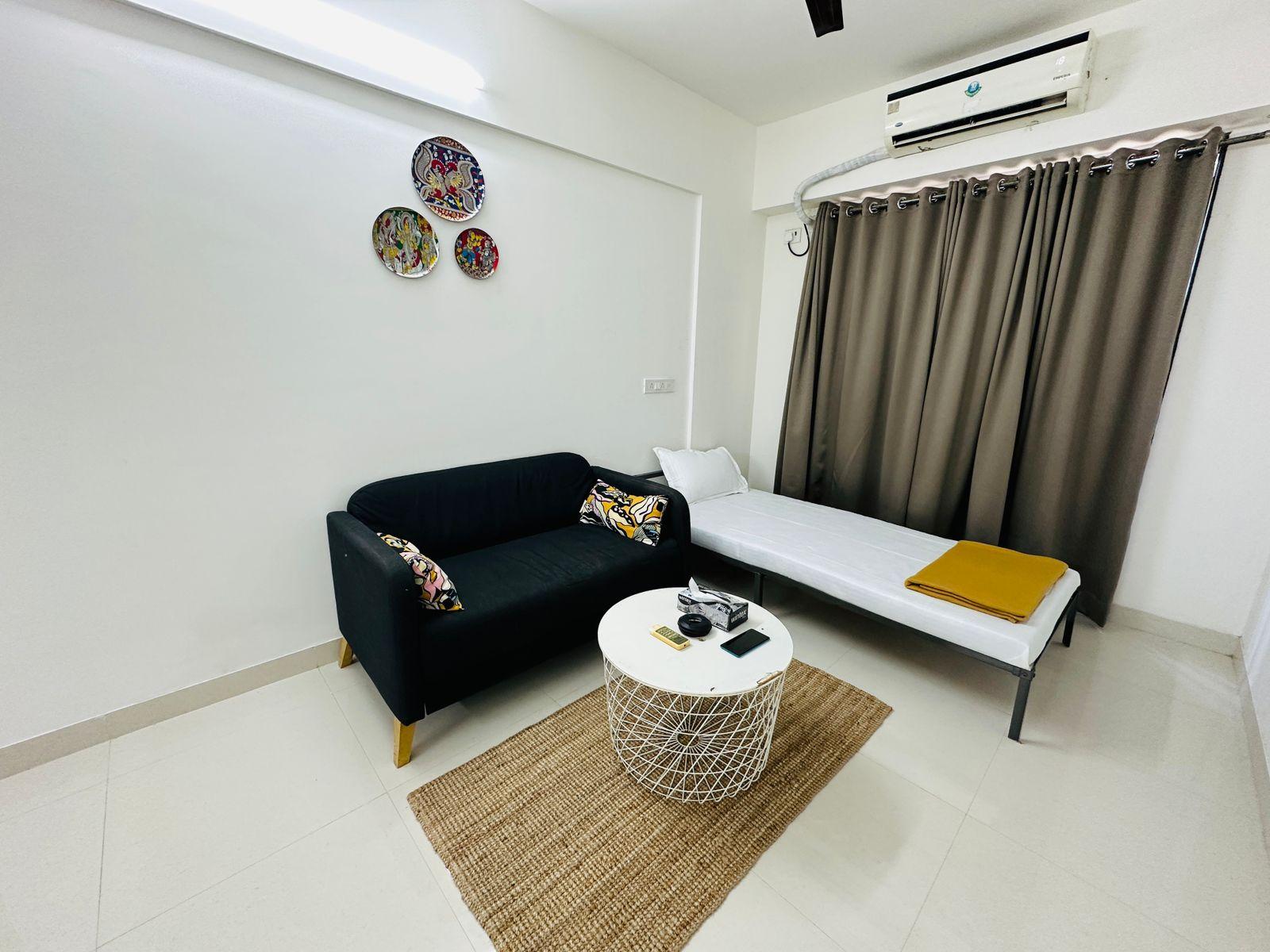 1BR Service Apartment In Parel Village (305)